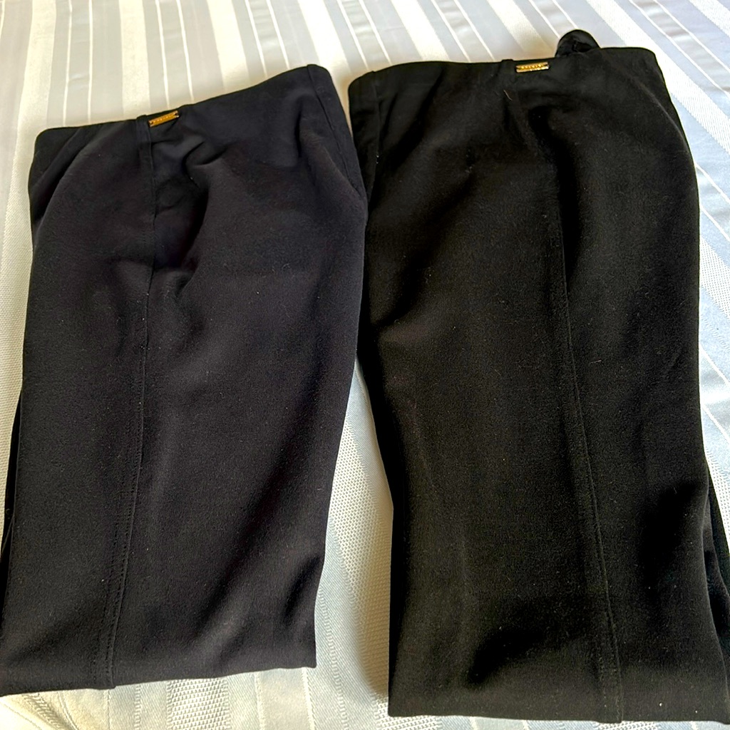 Euc Tahari Black Ponte Knit Leggings